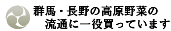 群馬・長野の高原野菜の流通に一役買っています